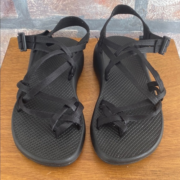 CHACO - Black Open-Toe Sandals with Adjustable Straps - Picture 1 of 13